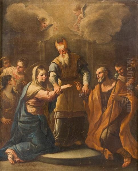 Los Desposorios De La Virgen Y San Jose Oil Painting by Paolo de Matteis