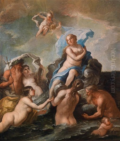 Der Triumph Der Galatea Oil Painting by Paolo de Matteis