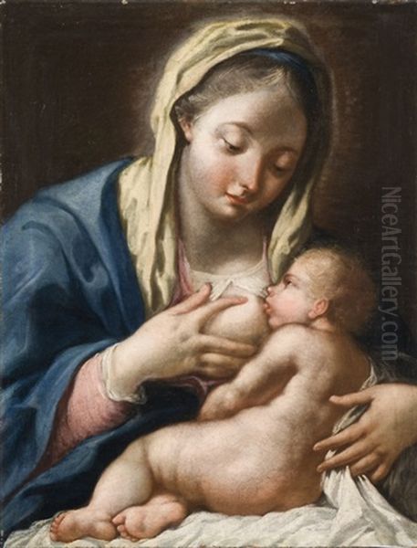 Madonna Con Bambino Oil Painting by Paolo de Matteis