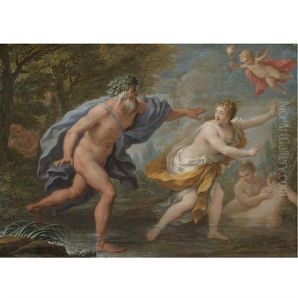 Alpheus And Arethusa Oil Painting by Paolo de Matteis