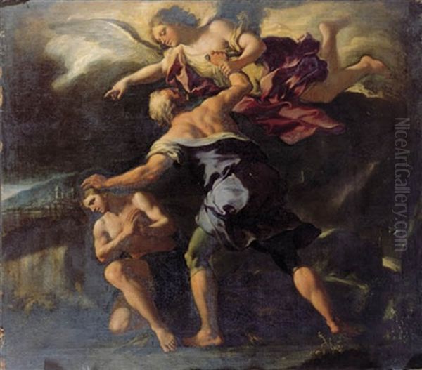 The Sacrifice Of Isaac Oil Painting by Paolo de Matteis