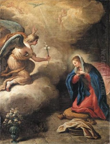 The Annunciation Oil Painting by Paolo de Matteis