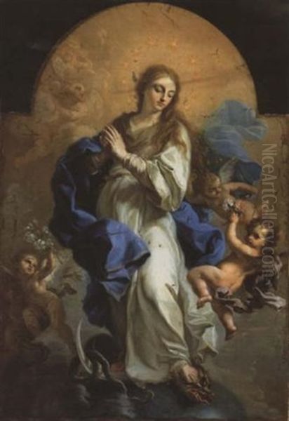 Immacolata Concezione Oil Painting by Paolo de Matteis