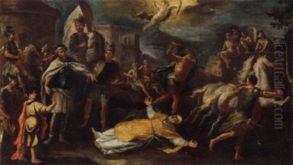 The Martyrdom Of A Male Saint Oil Painting by Paolo de Matteis