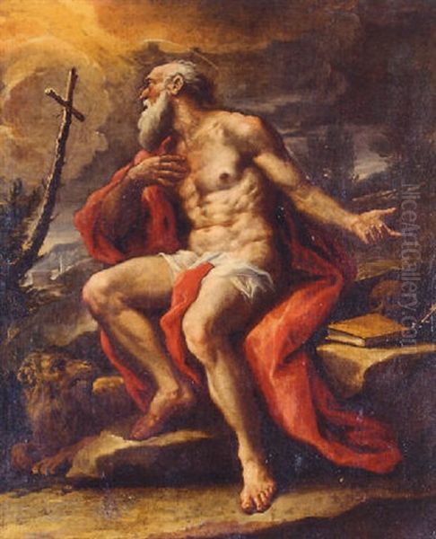 The Penitent Saint Jerome Oil Painting by Paolo de Matteis