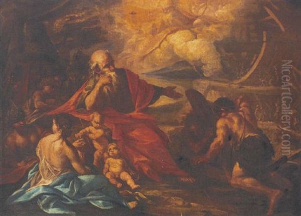 God Instructing Noah Oil Painting by Paolo de Matteis