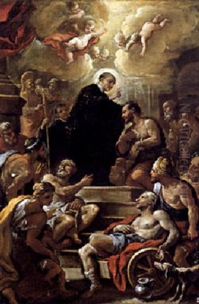 Miracolo Di San Mauro Oil Painting by Paolo de Matteis