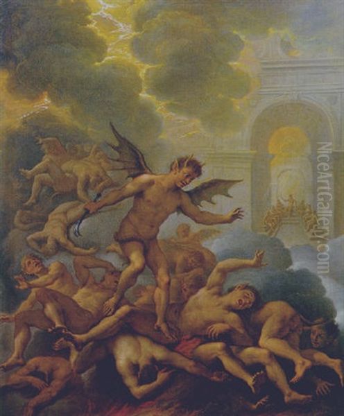 Scena Infernale Con Demoni Oil Painting by Paolo de Matteis