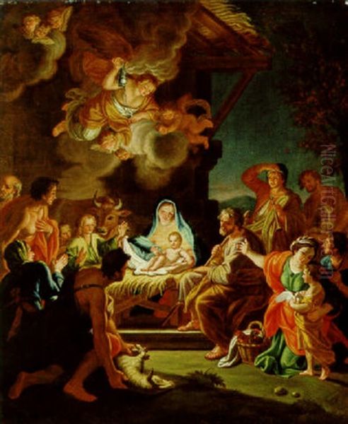 Adorazione Dei Pastori Oil Painting by Paolo de Matteis