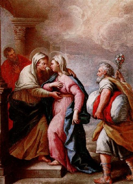 The Visitation Oil Painting by Paolo de Matteis