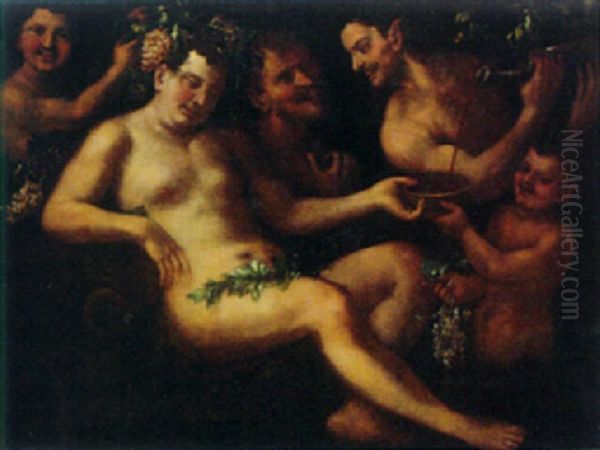 The Drunken Silenus Oil Painting by Paolo de Matteis