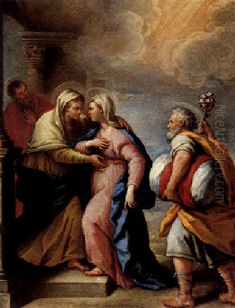 The Visitation Oil Painting by Paolo de Matteis