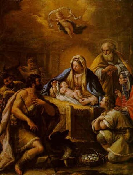 The Adoration Of The Shepherds Oil Painting by Paolo de Matteis