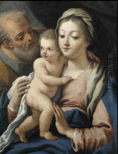 Sacra Famiglia Oil Painting by Paolo de Matteis