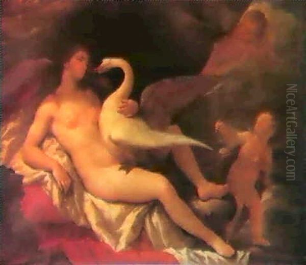 Leda Et Le Cygne Oil Painting by Paolo de Matteis