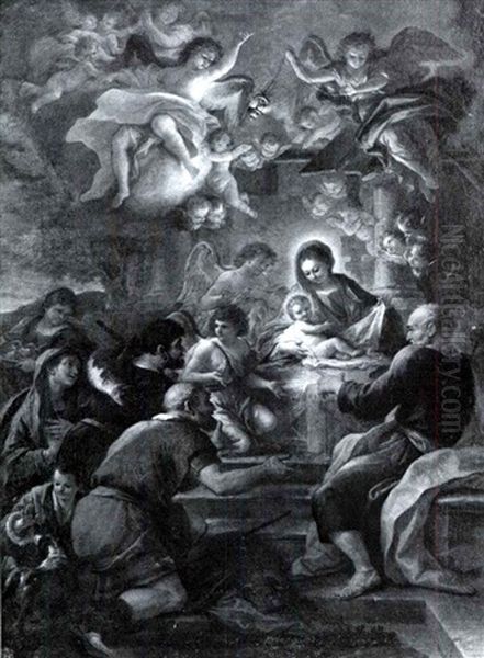 The Adoration Of The Shepherds Oil Painting by Paolo de Matteis