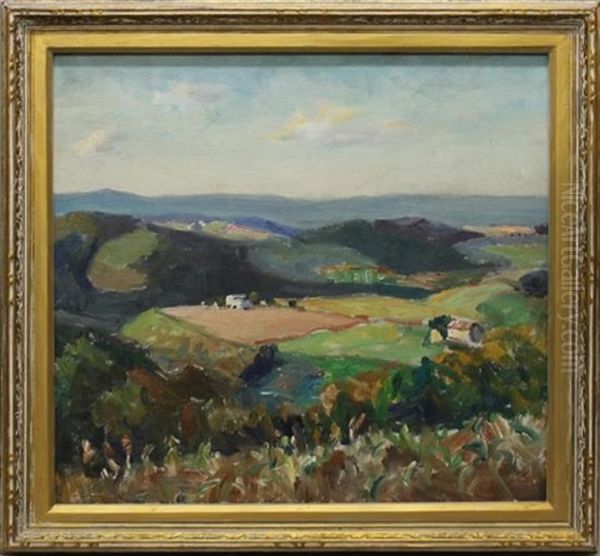 Panoramic Landscape Oil Painting by Walter Mattern