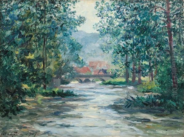 Ansicht Von Munchen Oil Painting by Maxime Maufra