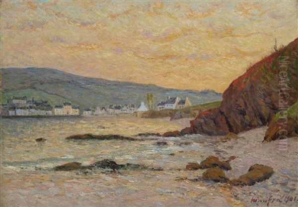 Le Village, Morgat Oil Painting by Maxime Maufra