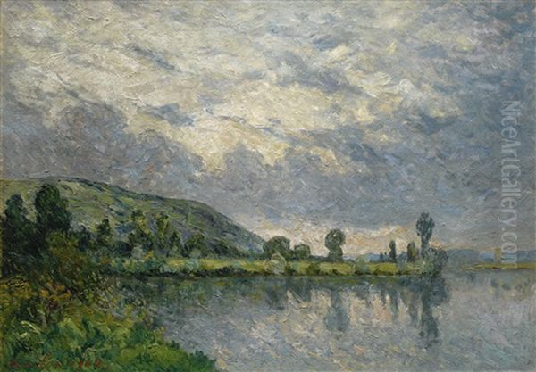 Temps D'orage, Les Andelys, Eure Oil Painting by Maxime Maufra