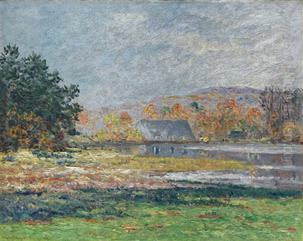 L'etang De Forges-les-salles, Morbihan Oil Painting by Maxime Maufra