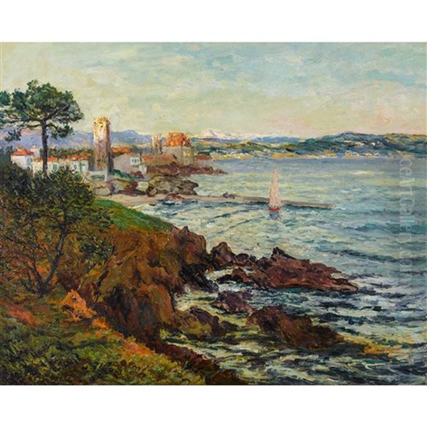 La Baie De La Napoule Oil Painting by Maxime Maufra