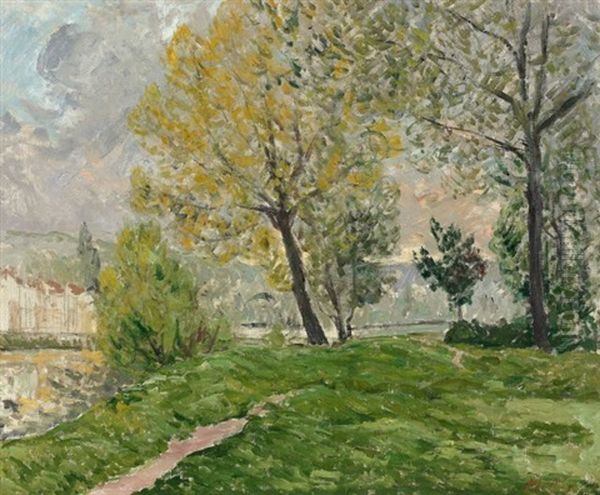 Paysage Des Bords De Marne Oil Painting by Maxime Maufra