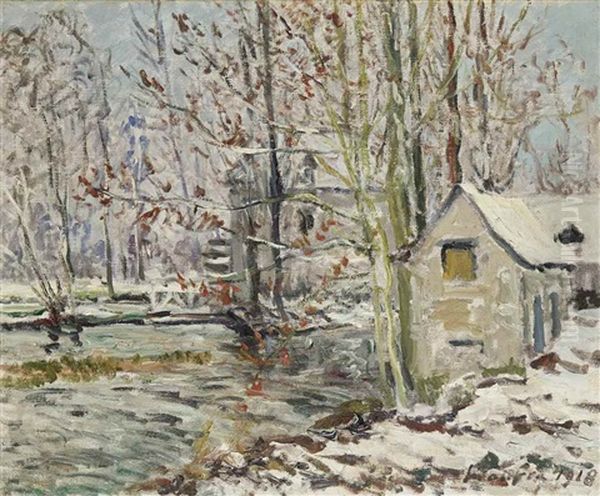 Paysage D'hiver Oil Painting by Maxime Maufra