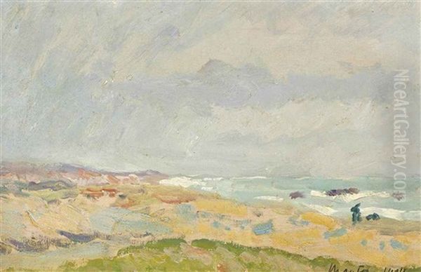 La Plage Oil Painting by Maxime Maufra