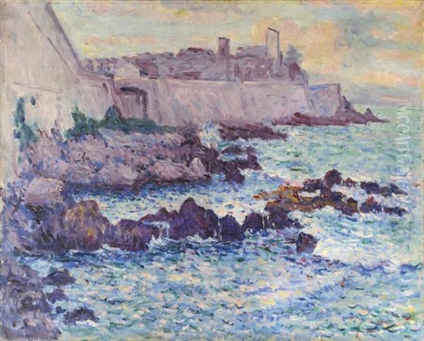 Les Renforts D'antibes Esquisse Oil Painting by Maxime Maufra