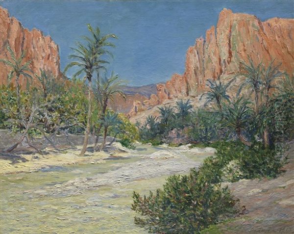 Le Matin, Oued D'el-kantara Oil Painting by Maxime Maufra