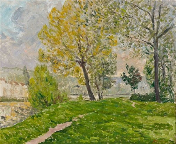 Au Bord De La Marne Oil Painting by Maxime Maufra