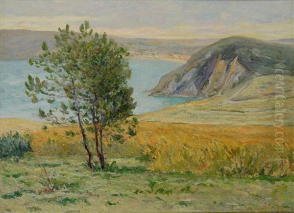 Premieres Lueurs Du Matin, Les Falaises De Morgat Oil Painting by Maxime Maufra