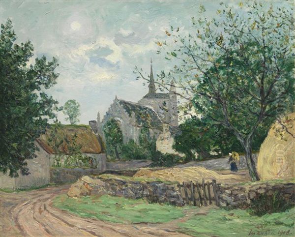 Le Village De Saint-avoye (morbihan) Oil Painting by Maxime Maufra