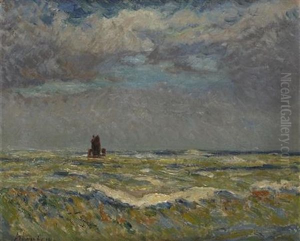 Grosse Mer, Etretat by Maxime Maufra