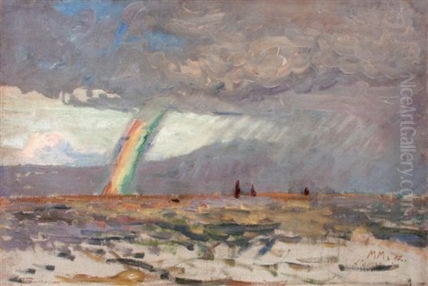 L'orage Oil Painting by Maxime Maufra