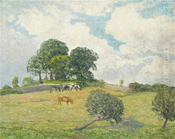 Les Nuages Blancs, Rosporden Oil Painting by Maxime Maufra