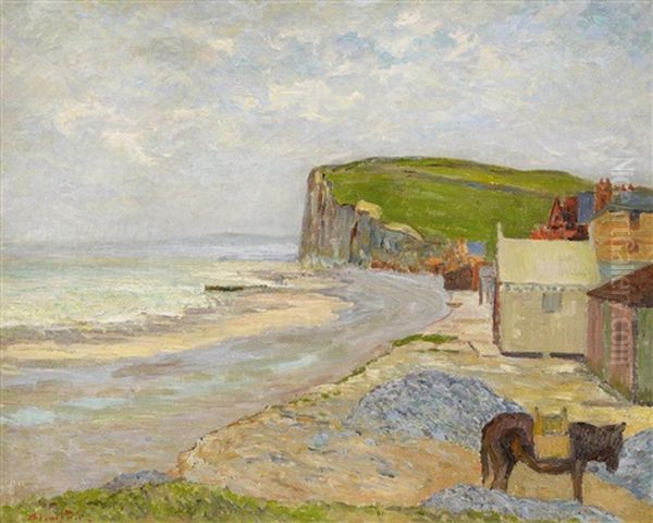 Am Strand Von Etretat In Der Normandie Oil Painting by Maxime Maufra