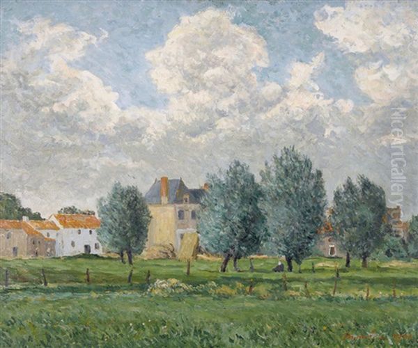 Le Village De La Martiniere Oil Painting by Maxime Maufra