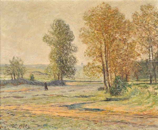 Gelee Blanche En Automne (morgat) Oil Painting by Maxime Maufra