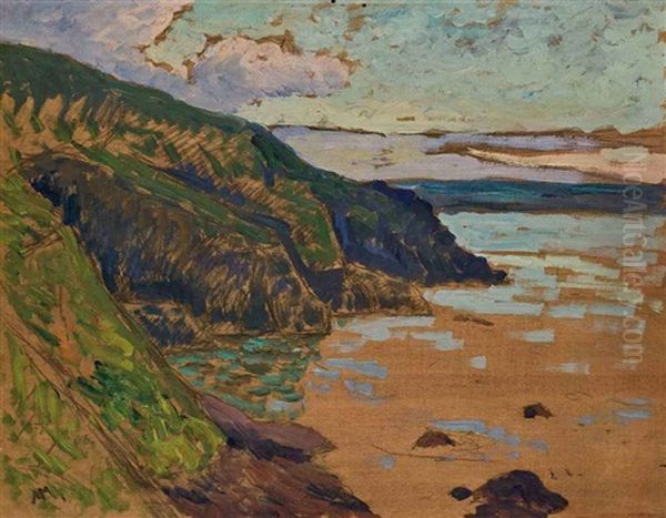 Falaises En Bord De Mer Oil Painting by Maxime Maufra