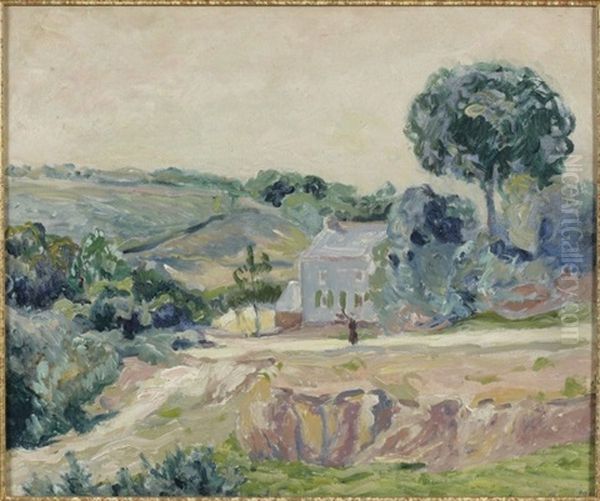 Au Lever Du Soleil Dans Un Vallon, Bretagne Oil Painting by Maxime Maufra