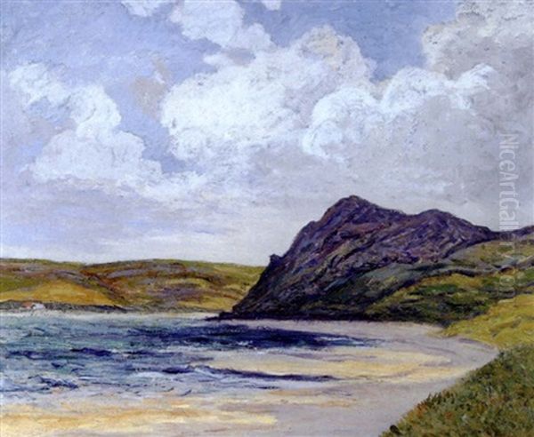 Plage En Saint Michel De Greve, Cote D'armor Oil Painting by Maxime Maufra