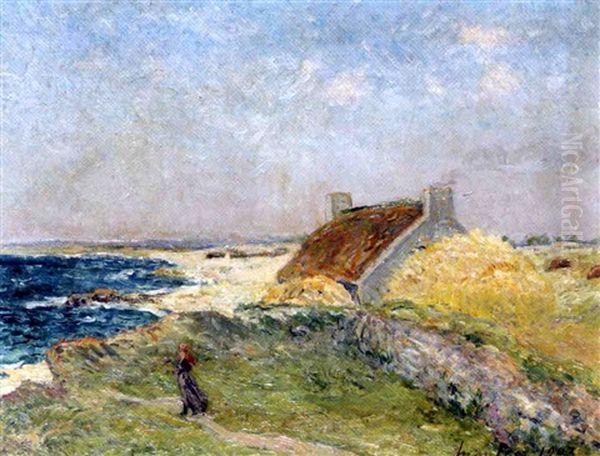 Chaumiere A Trevignon Oil Painting by Maxime Maufra