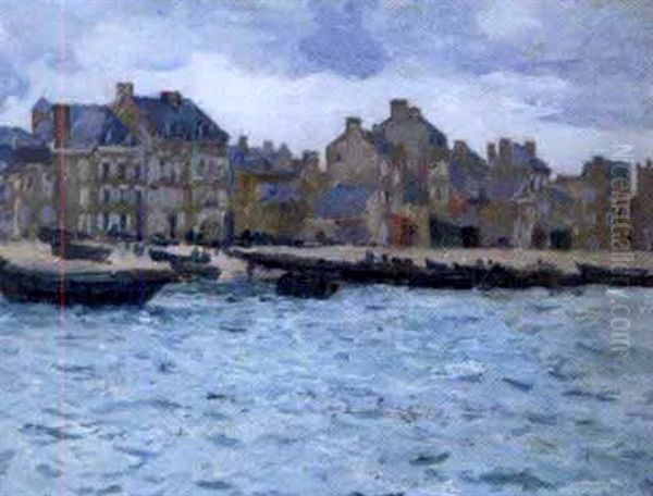 Le Port De Pornic Oil Painting by Maxime Maufra