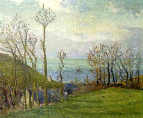 Le Vallon - Vaucottes-sur-mer Oil Painting by Maxime Maufra