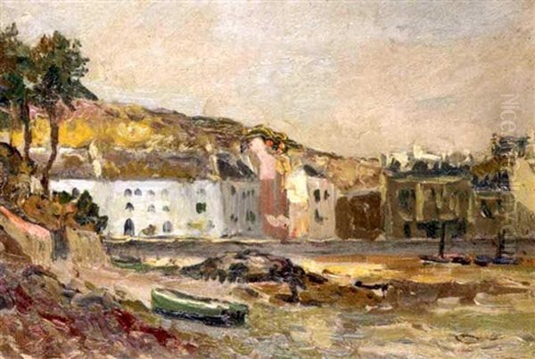 Belle-ile - Sauzon Le Port Oil Painting by Maxime Maufra