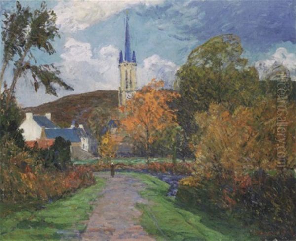 L'automne A Saint-jean Du Doigt Oil Painting by Maxime Maufra