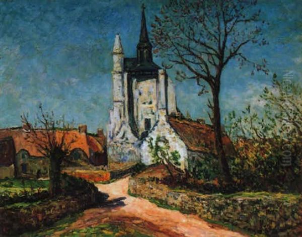 Village Du Morbihan Oil Painting by Maxime Maufra