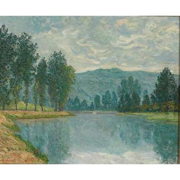 Matin Brumeux, Chateaulin Oil Painting by Maxime Maufra